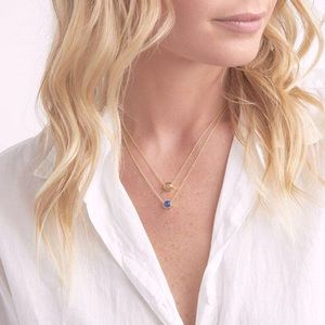 NWT! gorjana Labradorite Power Gemstone Charm Adj. Necklace